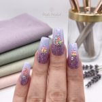 The Lavender Bouquet Glitter Press-On Nails Set
